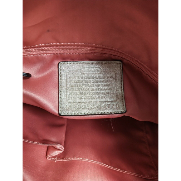 Coach Kristin Gray Leather Snakeskin Printed Chain Strap Hobo Shoulder Bag - Picture 12 of 12